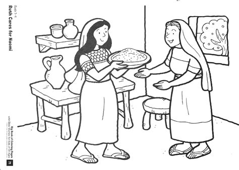 ruth and naomi coloring page|ruth and naomi printable.